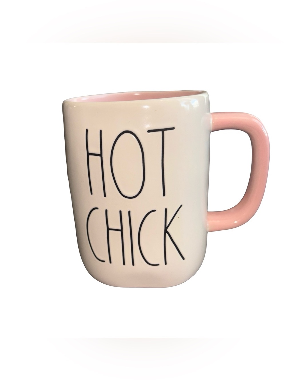 Rae Dunn Hot Chick Coffee Mug Pink Interior Artisan Collection Ceramic